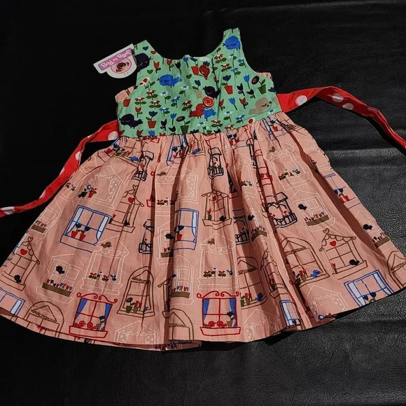 NWT Jelly The Pug‎ Girls Window Bird Dress 18 Months - Picture 2 of 4